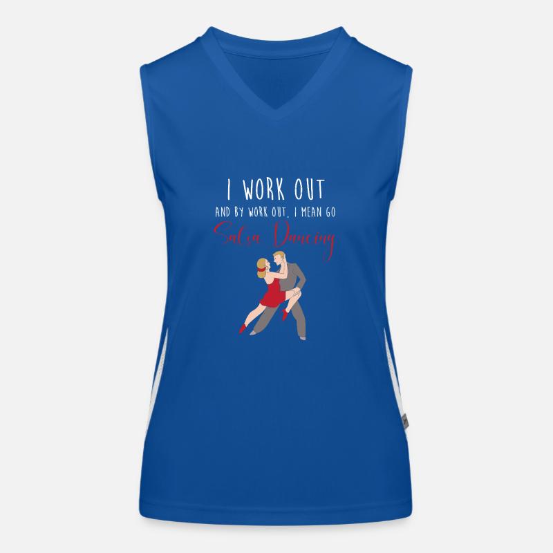 Danseuse de salsa Danseuse Débardeur respirant contrasté Femme