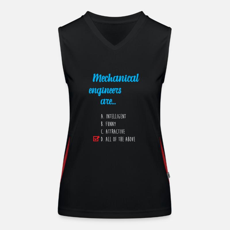Mechanical Engineer Women's Functional Contrast Tank Top