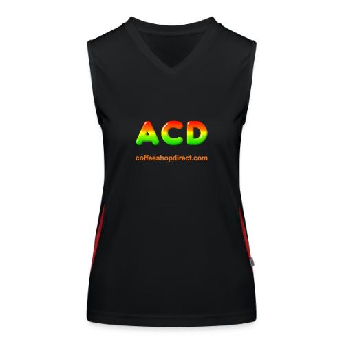 Big ACD Logo - Women's Functional Contrast Tank Top