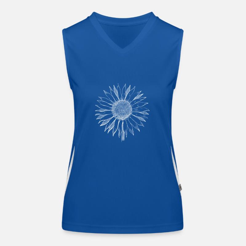 Sommer Sonnenblume. Prima Geschenksidee! Funktionelles Kontrast-Tank Top für Frauen