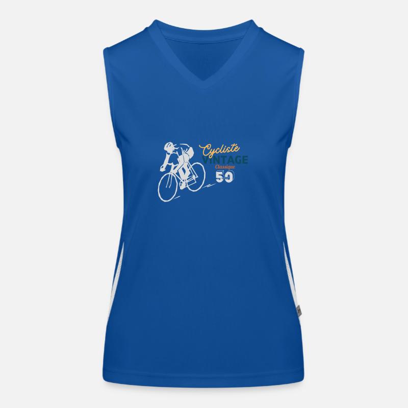Klassischer Radfahrer Funktionelles Kontrast-Tank Top für Frauen