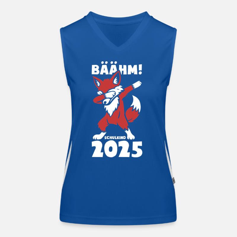 BÄÄHM! Schulkind 2025 - schlauerFuchs - Geschenk Funktionelles Kontrast-Tank Top für Frauen