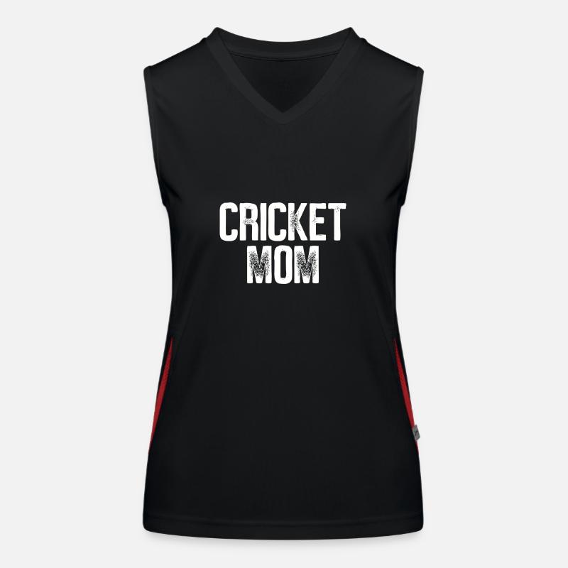 Maman de cricket Débardeur respirant contrasté Femme