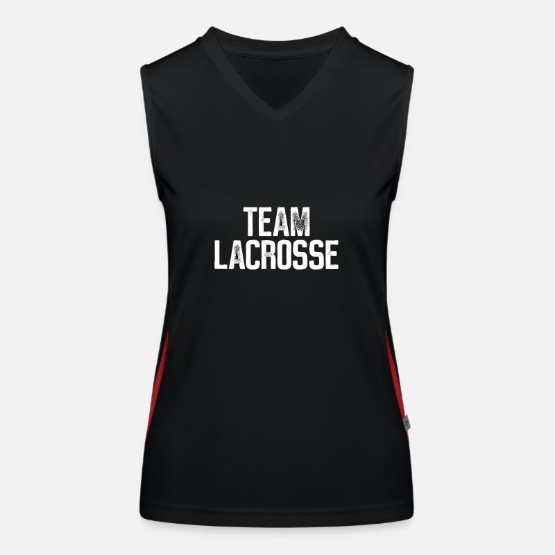 Lacrosse - Team Lacrosse Funktionelles Kontrast-Tank Top für Frauen