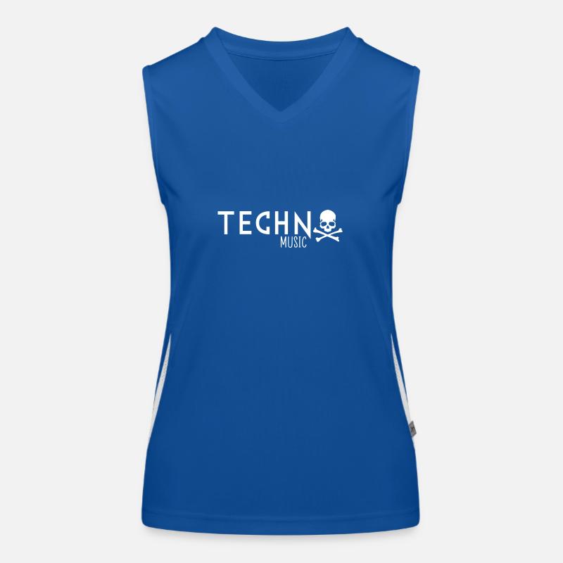 Techno music Women's Functional Contrast Tank Top