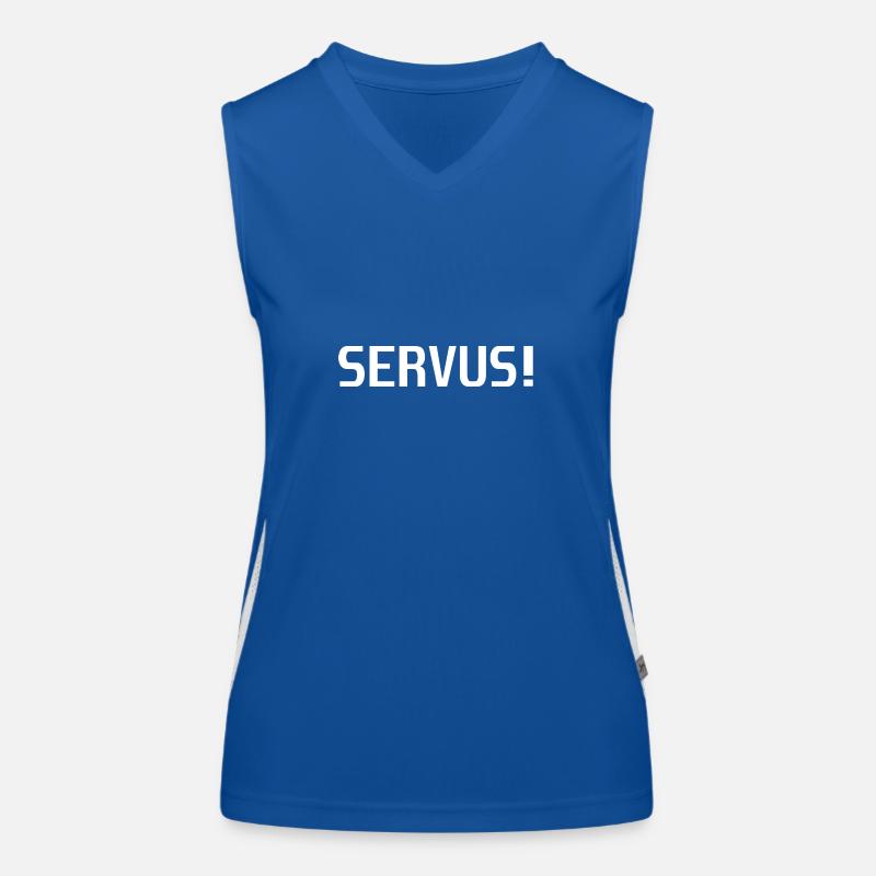 servus weis Funktionelles Kontrast-Tank Top für Frauen