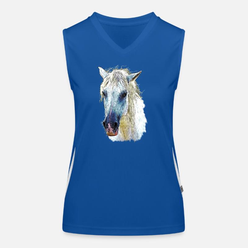 camarguepferd Funktionelles Kontrast-Tank Top für Frauen