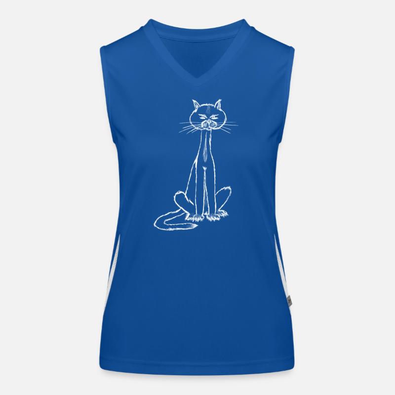 Ich bin der Kater…. Funktionelles Kontrast-Tank Top für Frauen