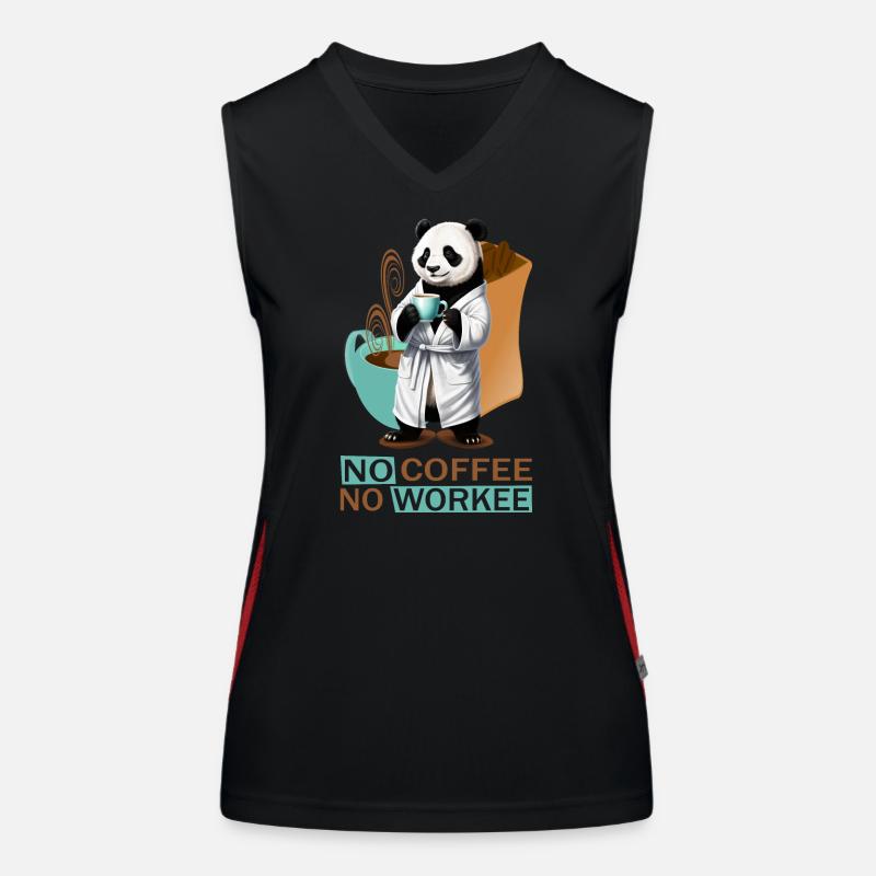 Panda avec peignoir Débardeur respirant contrasté Femme