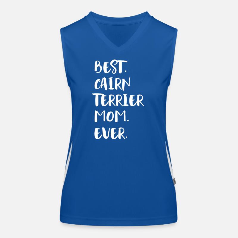 Cairn Terrier Funktionelles Kontrast-Tank Top für Frauen
