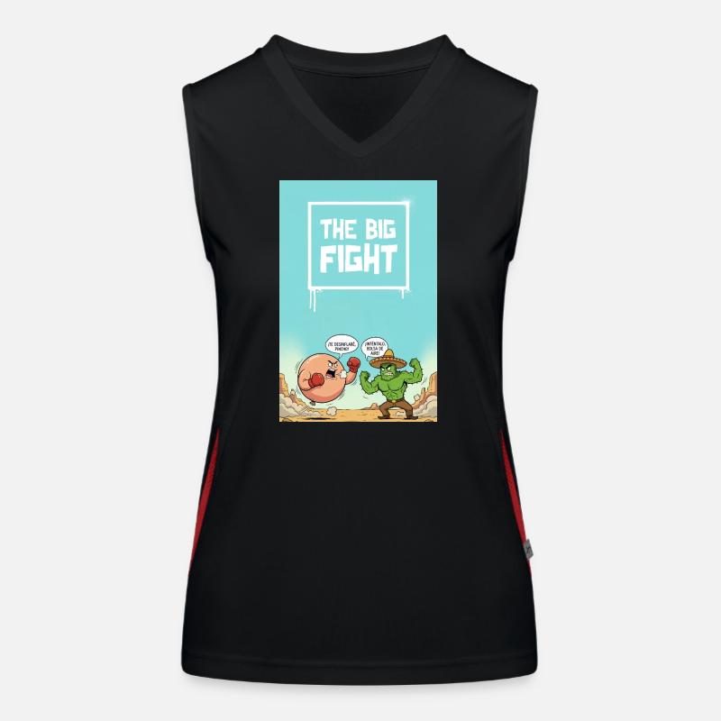 Der große Kampf Funktionelles Kontrast-Tank Top für Frauen