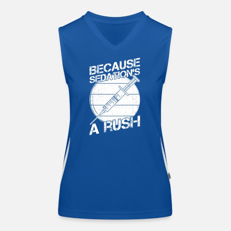 Anesthesiologist Sedation ́s Rush Anesthesia Women's Functional Contrast Tank Top