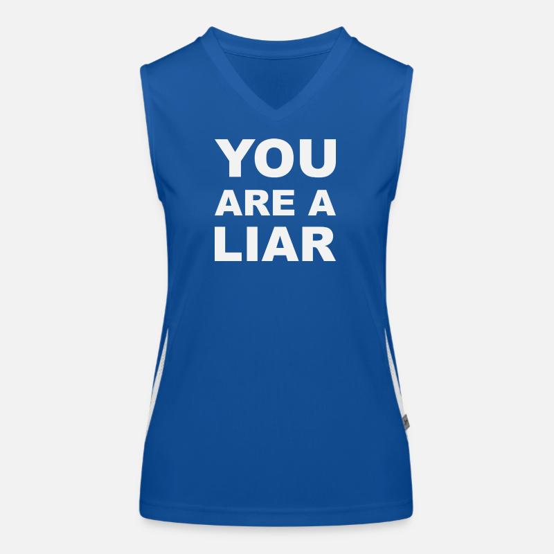 Lügner Lugner White Funktionelles Kontrast-Tank Top für Frauen