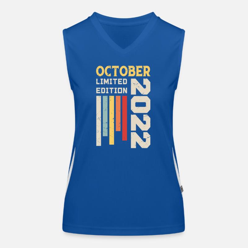 Oktober 2022 - Oktober 2022 Geburtstagsgeschenk Funktionelles Kontrast-Tank Top für Frauen