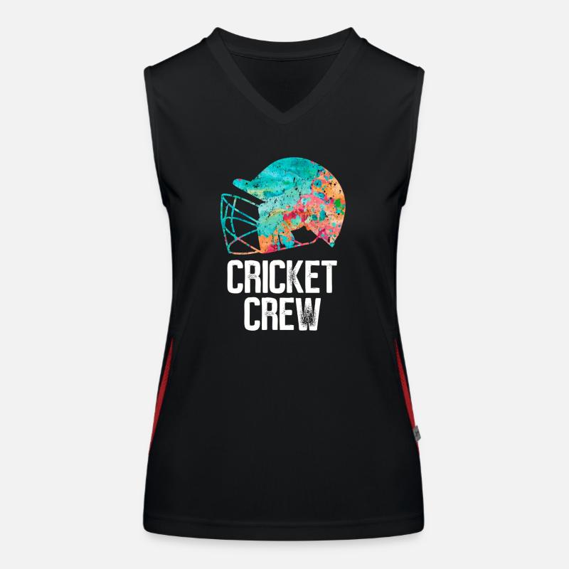 Équipe de cricket Débardeur respirant contrasté Femme