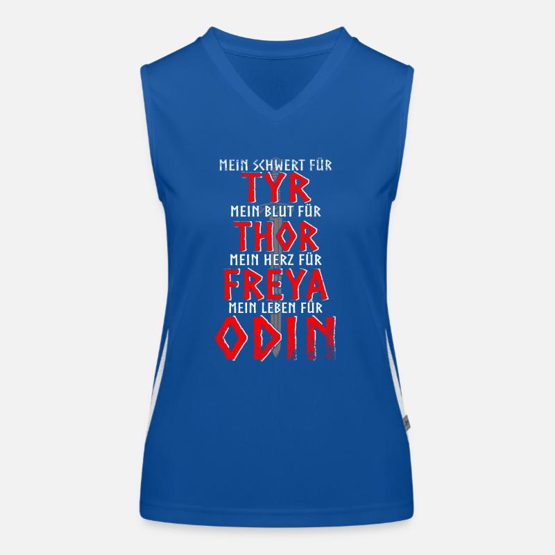Wikinger - Odin Funktionelles Kontrast-Tank Top für Frauen