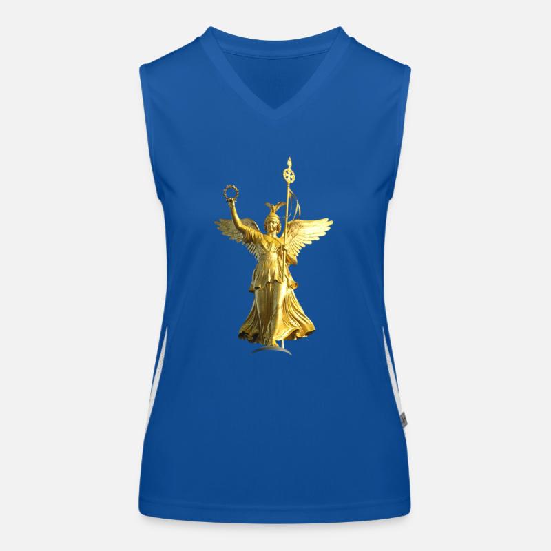 Siegessäule Berlin Funktionelles Kontrast-Tank Top für Frauen