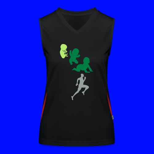 Evolution human men sports sprint race - Women's Functional Contrast Tank Top