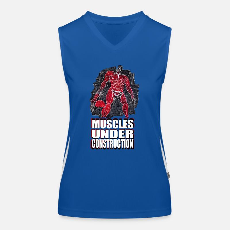 Muscles en construction Débardeur respirant contrasté Femme