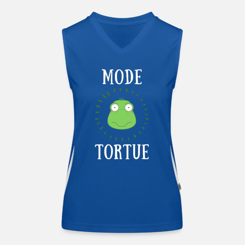 mode tortue Débardeur respirant contrasté Femme