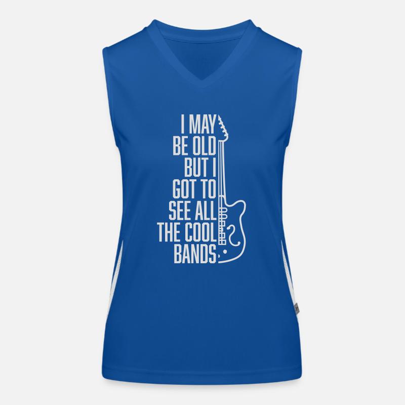 I may be old Women's Functional Contrast Tank Top