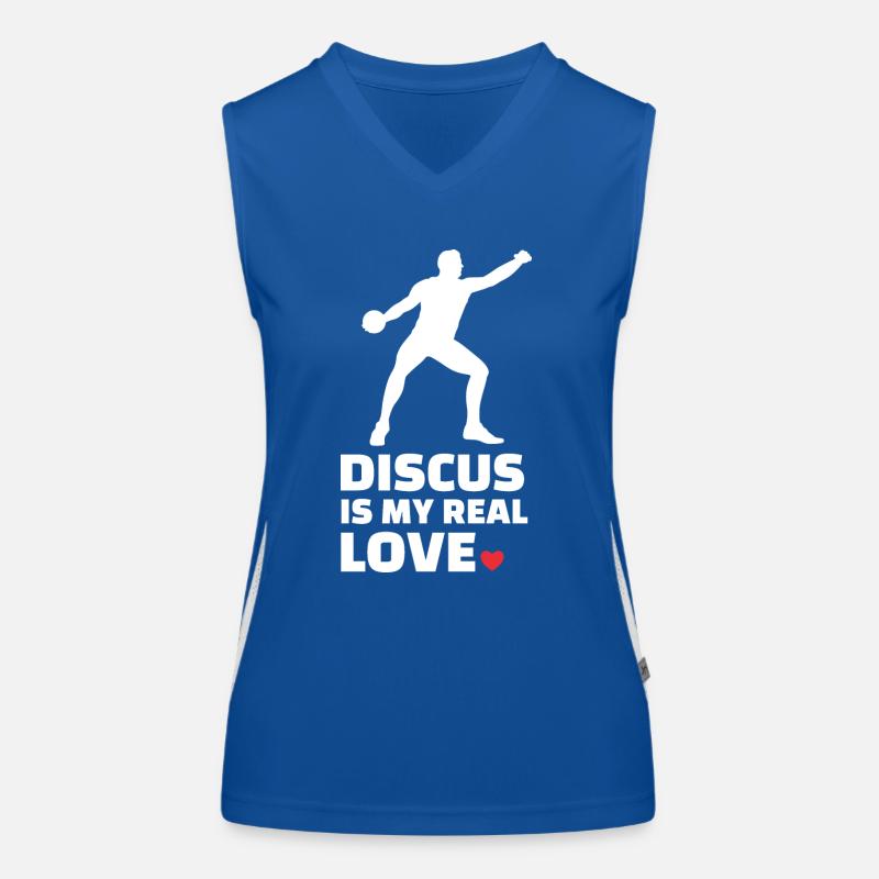 Disco Top sportivo da donna in contrasto cromatico