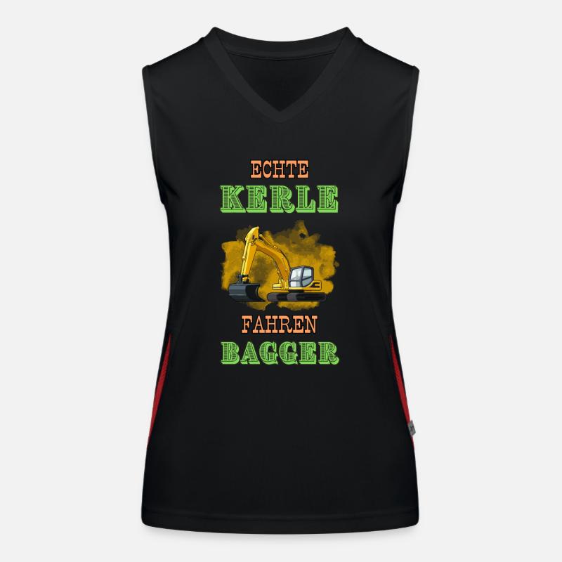 Bagger Funktionelles Kontrast-Tank Top für Frauen