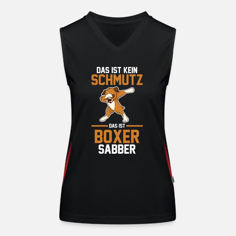 Hund Boxer Funktionelles Kontrast-Tank Top für Frauen