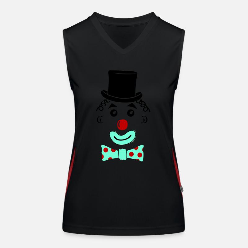 Clown Smile Women's Functional Contrast Tank Top