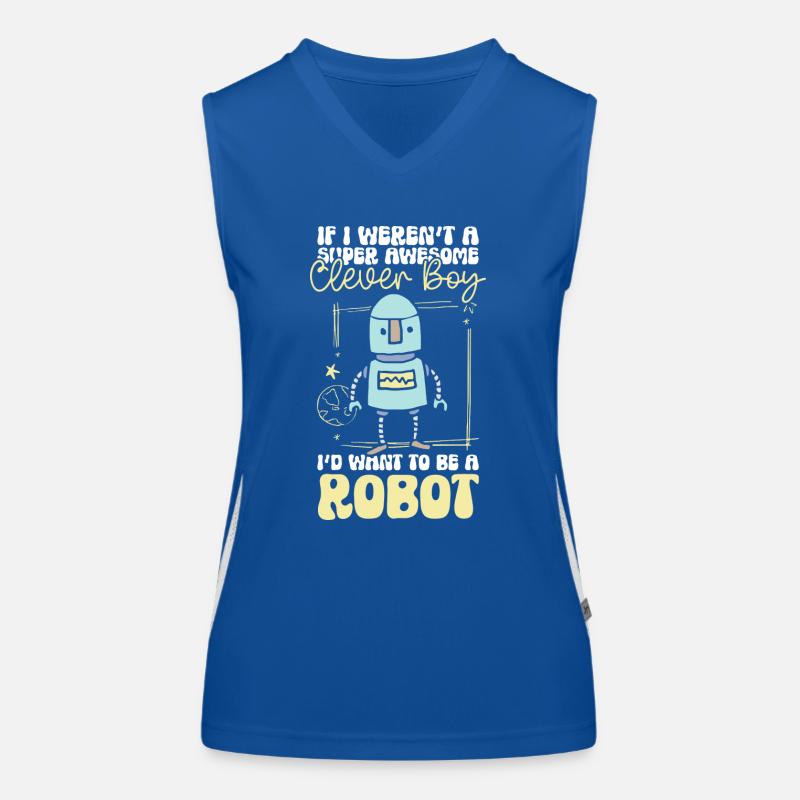 Android Mechanik Robotik Techniker Funktionelles Kontrast-Tank Top für Frauen