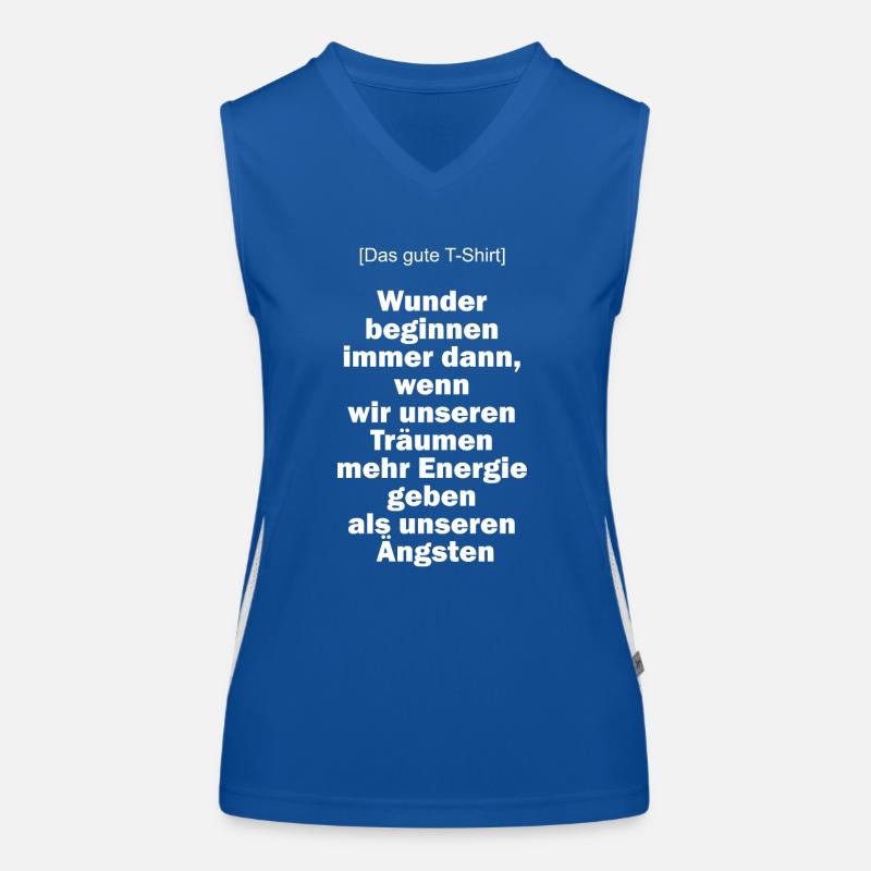 Das gute T-Shirt Wunder beginnen ... Funktionelles Kontrast-Tank Top für Frauen