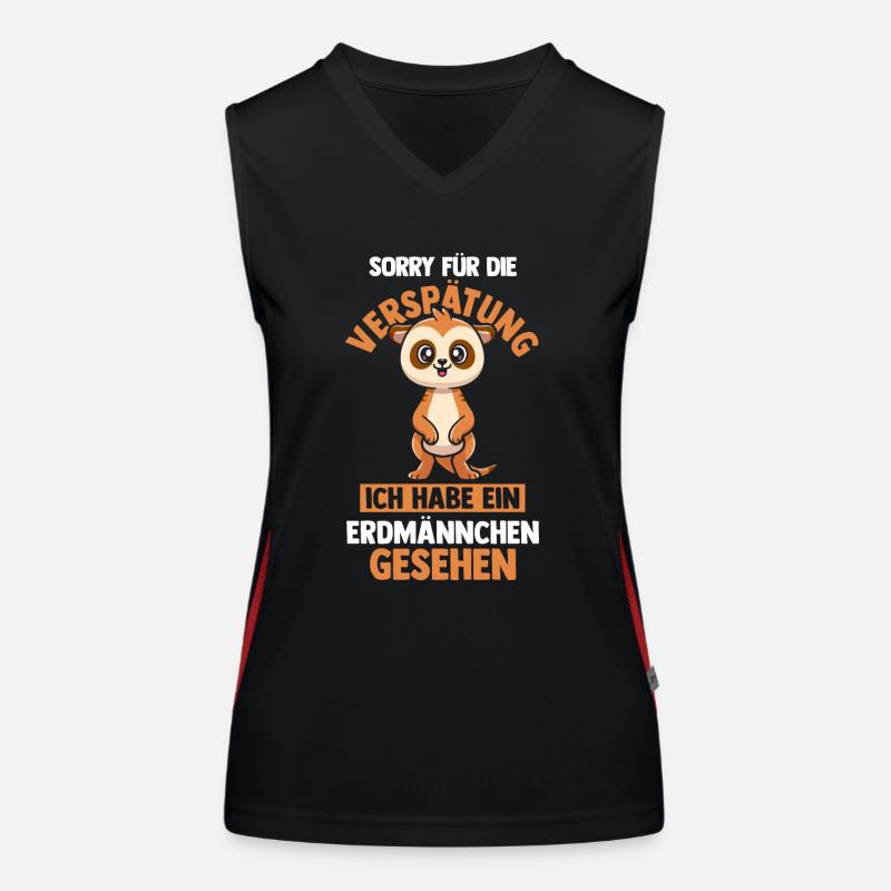 Erdmännchen Funktionelles Kontrast-Tank Top für Frauen