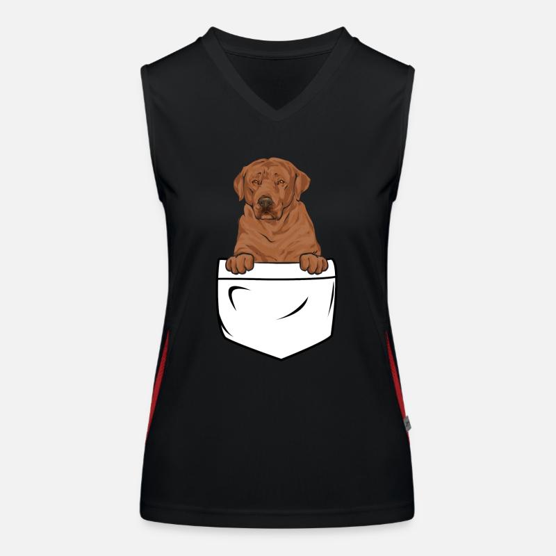 Foxred Labrador Fox Red Labrador Retriever Women's Functional Contrast Tank Top