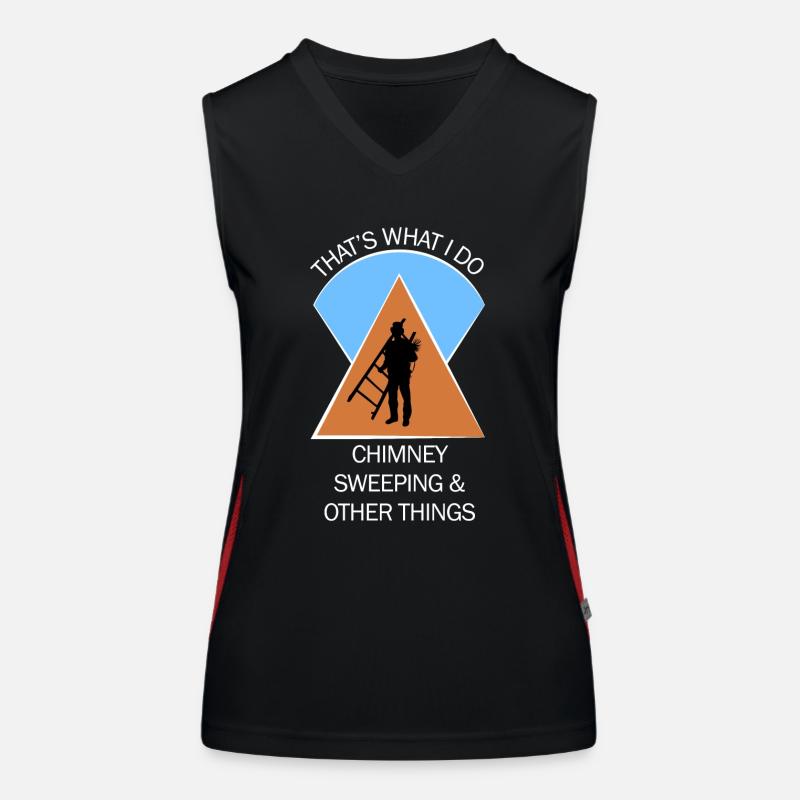 Schornsteinfeger Schlotfeger Funktionelles Kontrast-Tank Top für Frauen