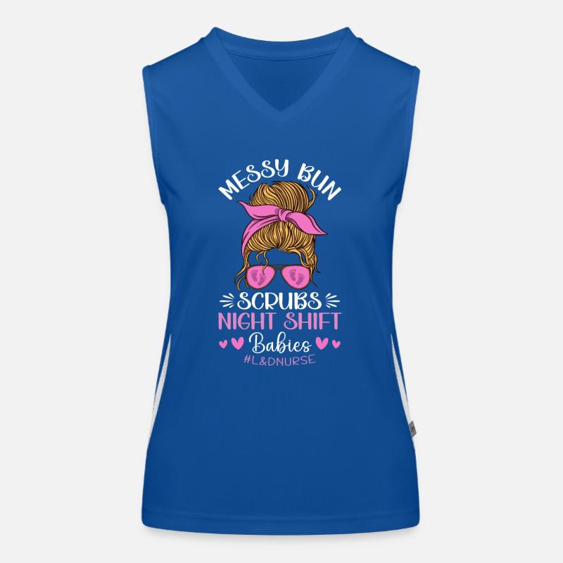 Infirmière Bébé Maternité Infirmière Débardeur respirant contrasté Femme