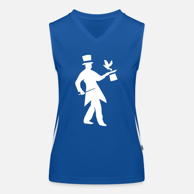 Zauberer Funktionelles Kontrast-Tank Top für Frauen