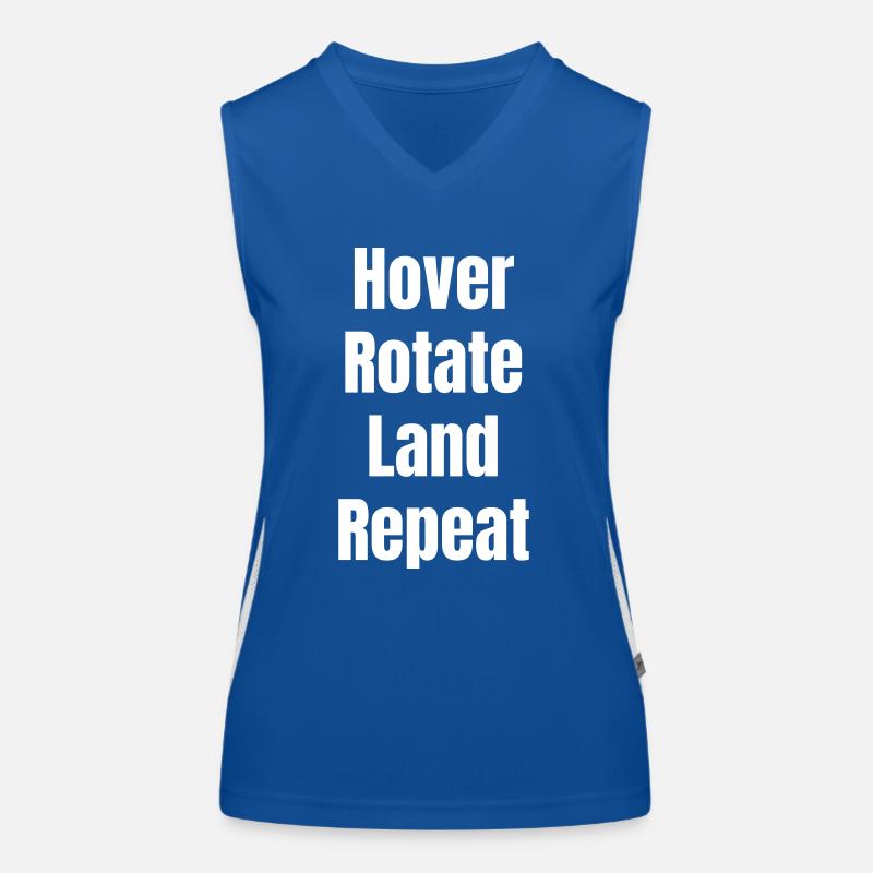 Hover Rotate Land Repeat Funktionelles Kontrast-Tank Top für Frauen