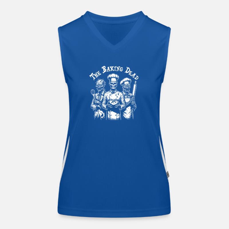 Baking Dead - backende Zombies Funktionelles Kontrast-Tank Top für Frauen