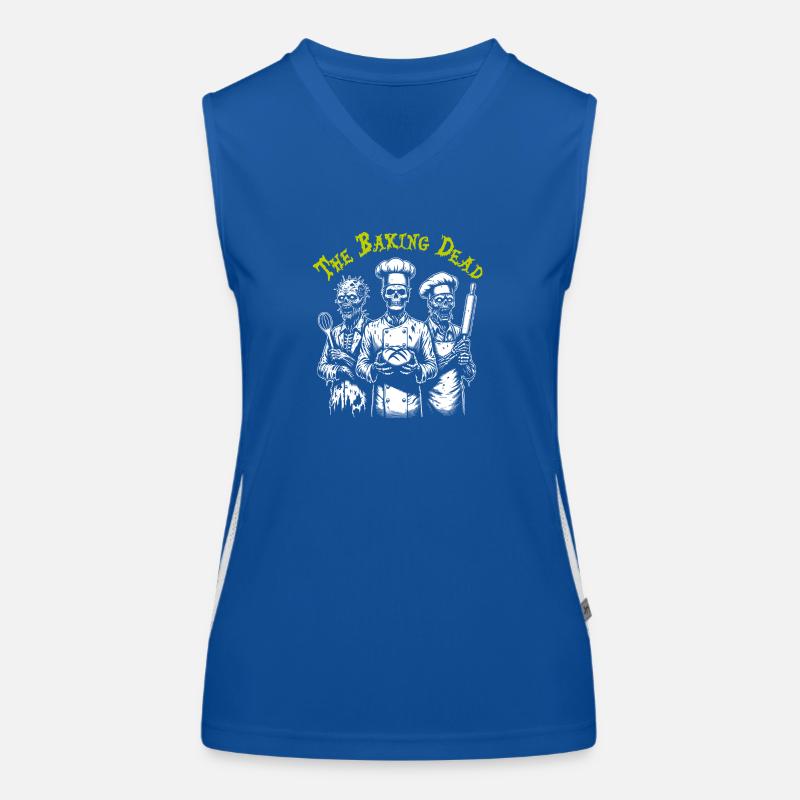 Baking Dead - backende Zombies Funktionelles Kontrast-Tank Top für Frauen