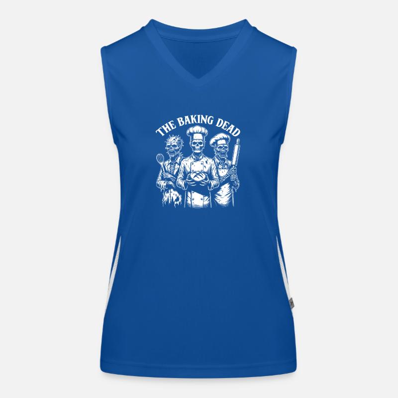 Baking Dead - backende Zombies Funktionelles Kontrast-Tank Top für Frauen