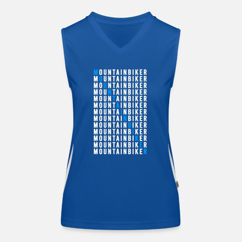 Mountainbiker Funktionelles Kontrast-Tank Top für Frauen