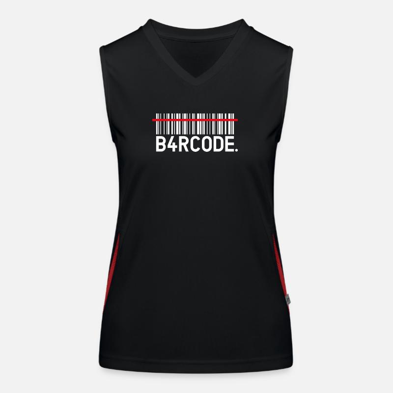 B4RCODE. Scan Women's Functional Contrast Tank Top