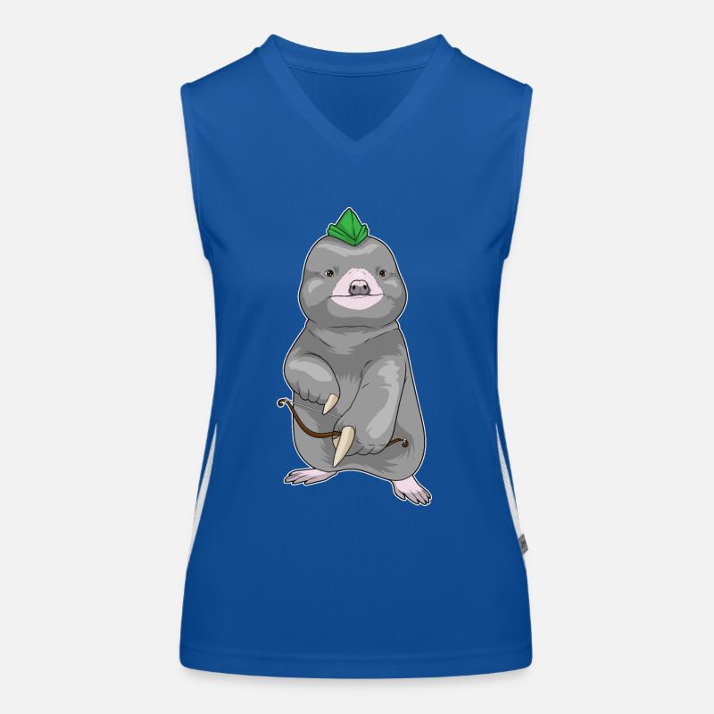 Maulwurf Bogenschütze Bogen Funktionelles Kontrast-Tank Top für Frauen