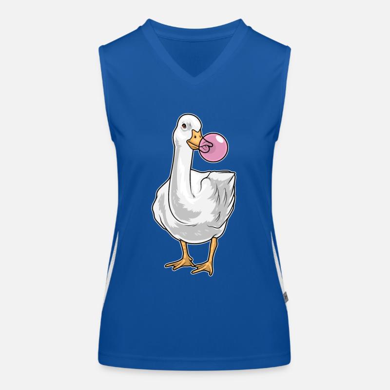 Duck Chewing Gum Women's Functional Contrast Tank Top