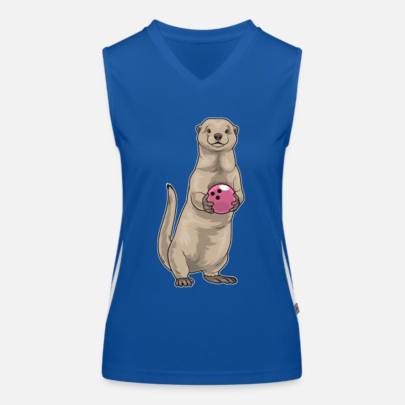 Otter Bowling Boule de bowling Débardeur respirant contrasté Femme