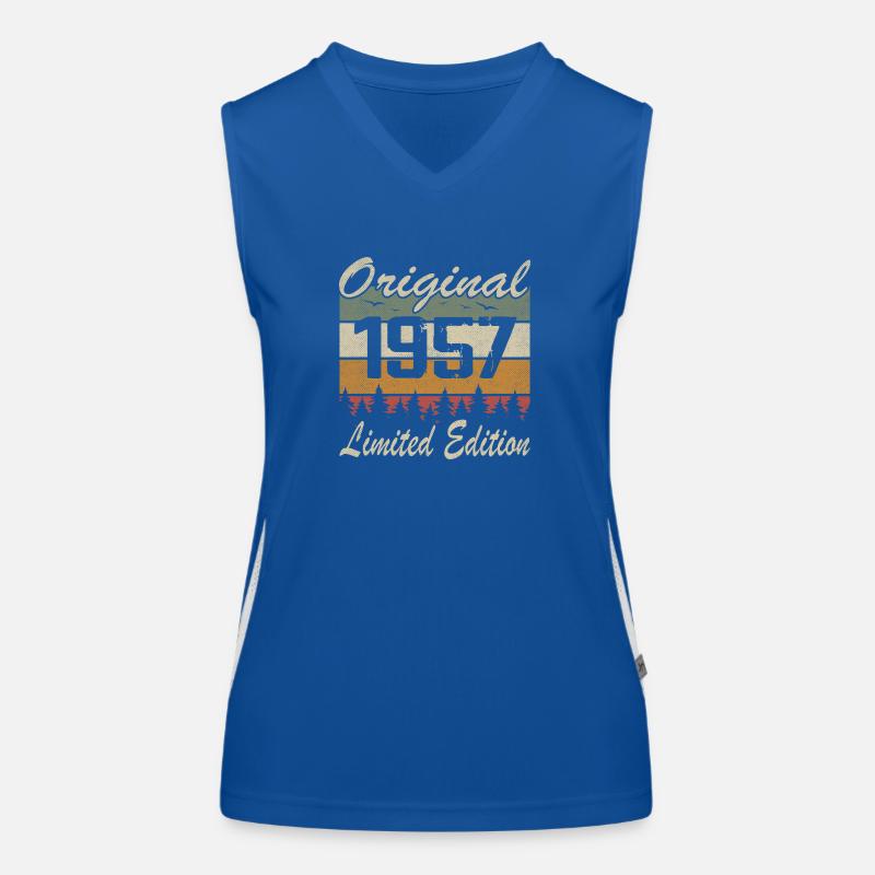 Vintage-Geburtstag Original-Geschenkidee 1957 Funktionelles Kontrast-Tank Top für Frauen
