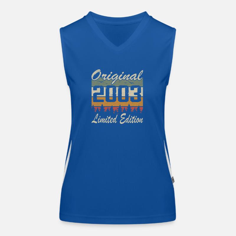 Vintage Geburtstag Original Geschenkidee 2003 Funktionelles Kontrast-Tank Top für Frauen