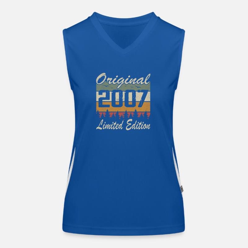 Vintage Geburtstag Original Geschenkidee 2007 Funktionelles Kontrast-Tank Top für Frauen