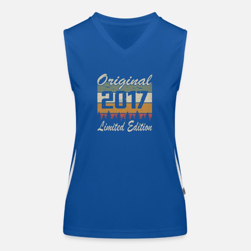 Vintage Geburtstag Original Geschenkidee 2017 Funktionelles Kontrast-Tank Top für Frauen
