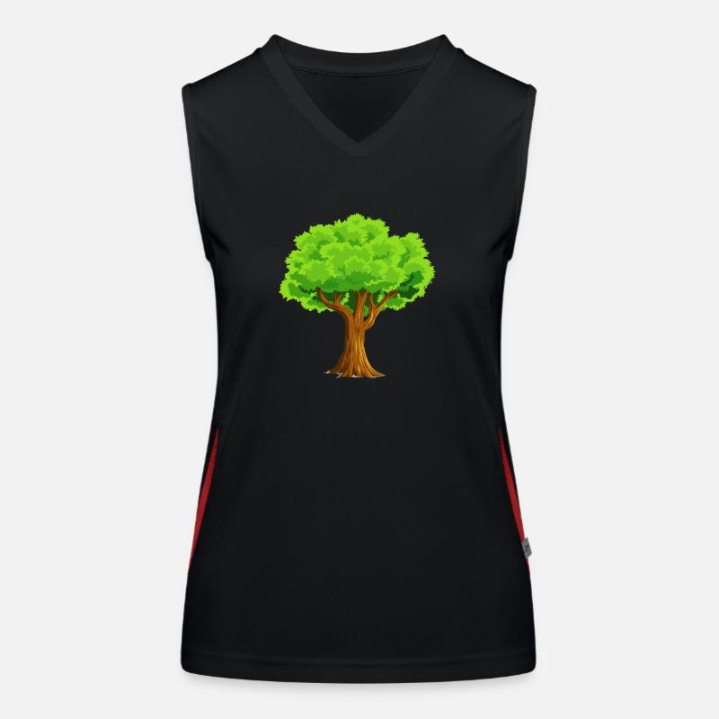 Baum Funktionelles Kontrast-Tank Top für Frauen